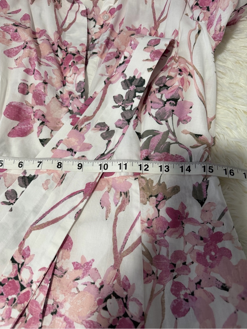 Calvin Klein Tiered Floral Midi Dress with Waist Tie  Medium Cottagecore summery - Picture 8 of 11